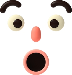 3D Face Surprised